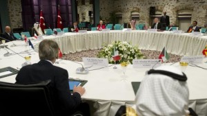 World diplomats attend a "Friends of Syr