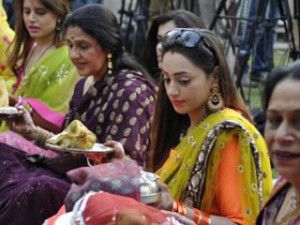 Karwa Chauth Celebrations At Residence Of Sushma Swaraj