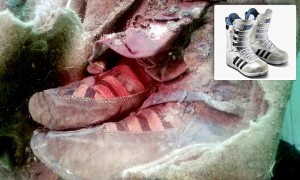 Turkik mummy in Mongolia-2-boots-must credit Khovd Museum-The Siberian Times, queries Will Stewart 007 985 998 94 00.jpg